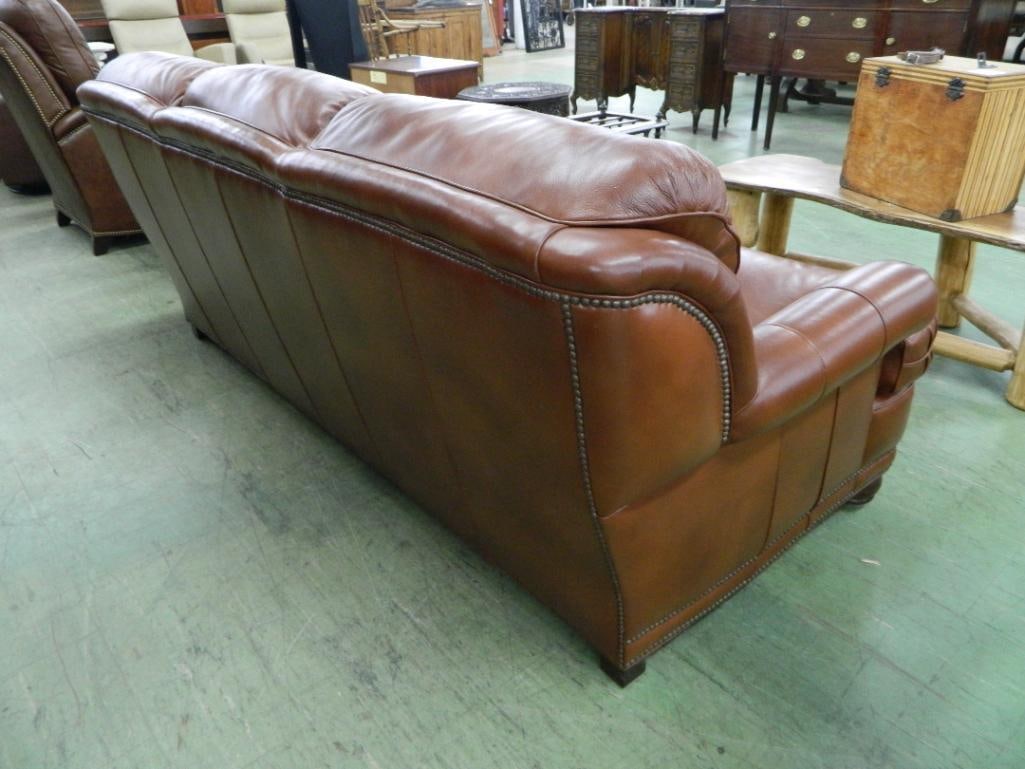 Hancock and Moore Leather Couch - 36" x 84" x 36" - 2