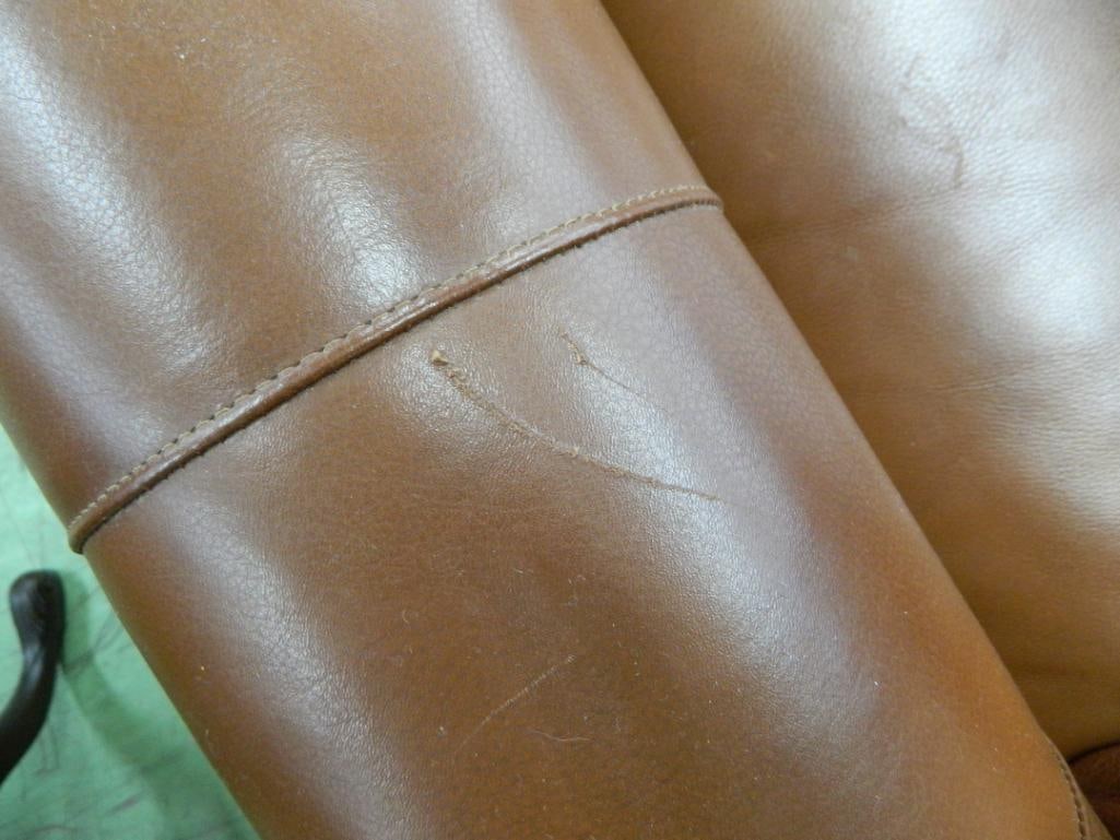 Hancock and Moore Leather Couch - 36" x 84" x 36" - 6