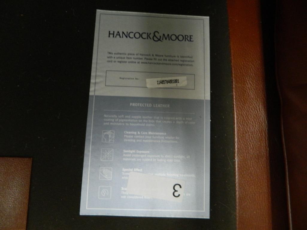 Hancock and Moore Leather Couch - 36" x 84" x 36" - 7