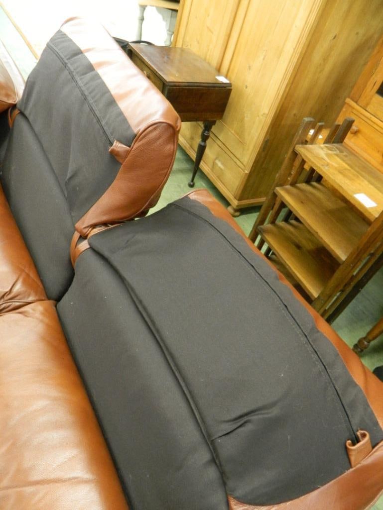 Hancock and Moore Leather Couch - 36" x 84" x 36" - 8
