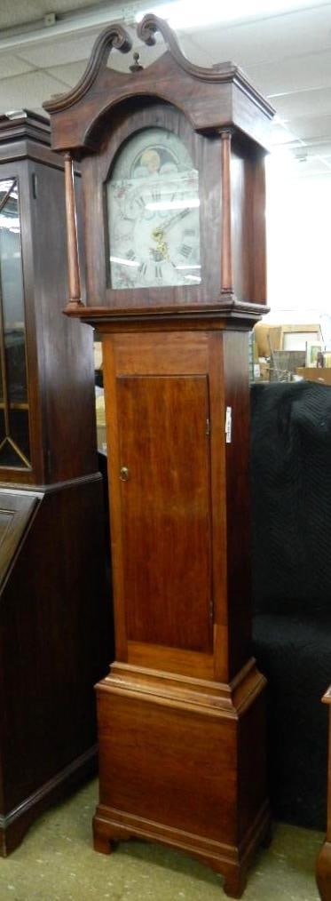 Vintage Grandfather Clock with Weight - 89.5" x 19.5" x 10": See Photos For Condition and Details