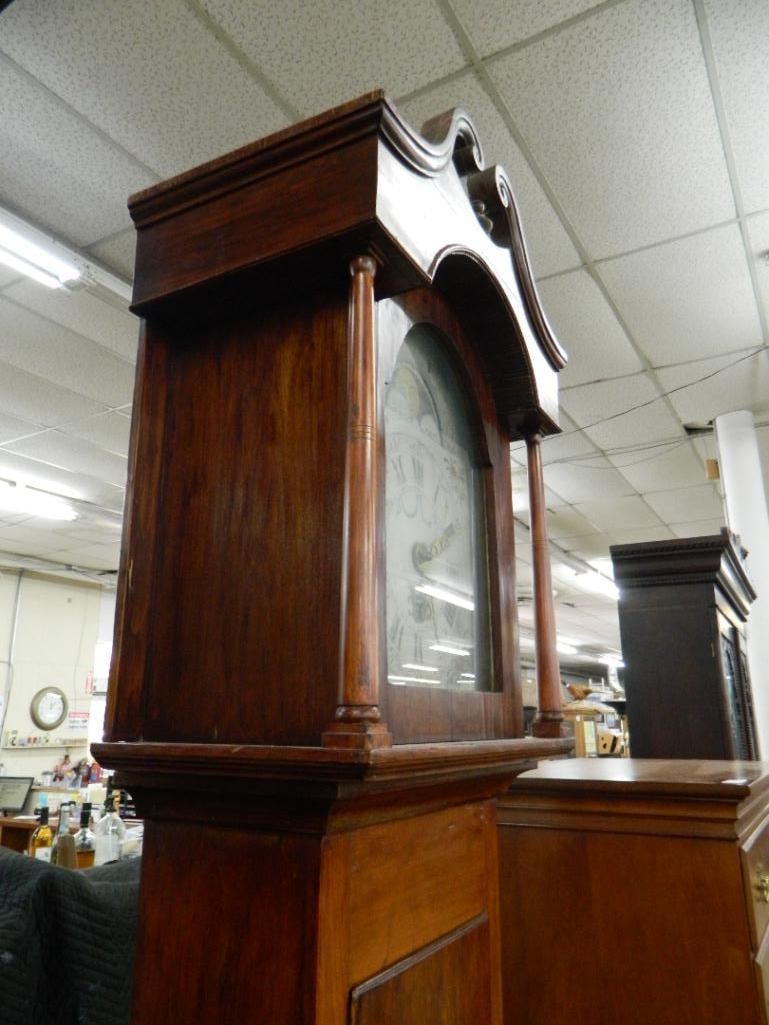 Vintage Grandfather Clock with Weight - 89.5" x 19.5" x 10" - 5