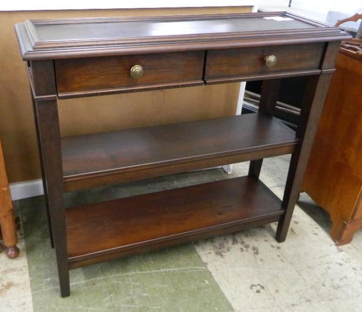 Modern 2 Drawer Sofa / Foyer Table - 33" x 36" x 12.5" (1 of 5)