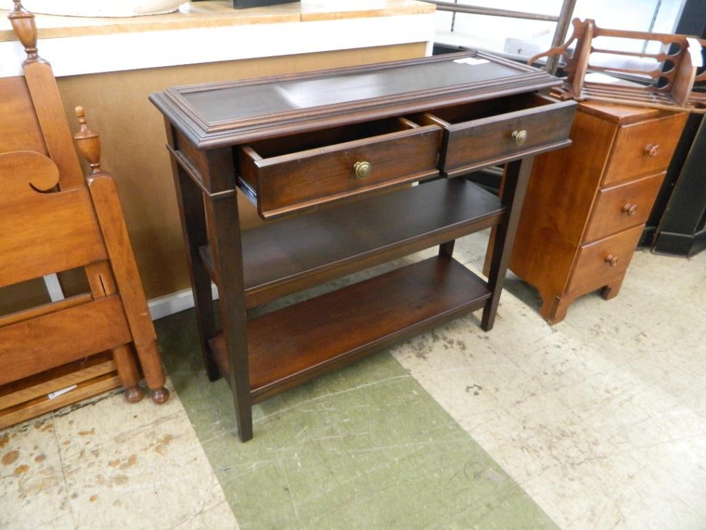 Modern 2 Drawer Sofa / Foyer Table - 33" x 36" x 12.5" - 2