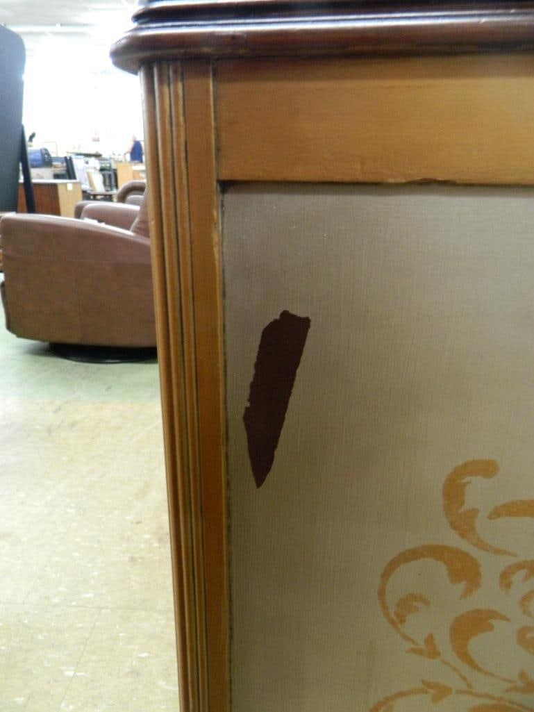 Painted 3 Over 2 Low Dresser on Casters - 34.5" x 50.5" x 22" - 6