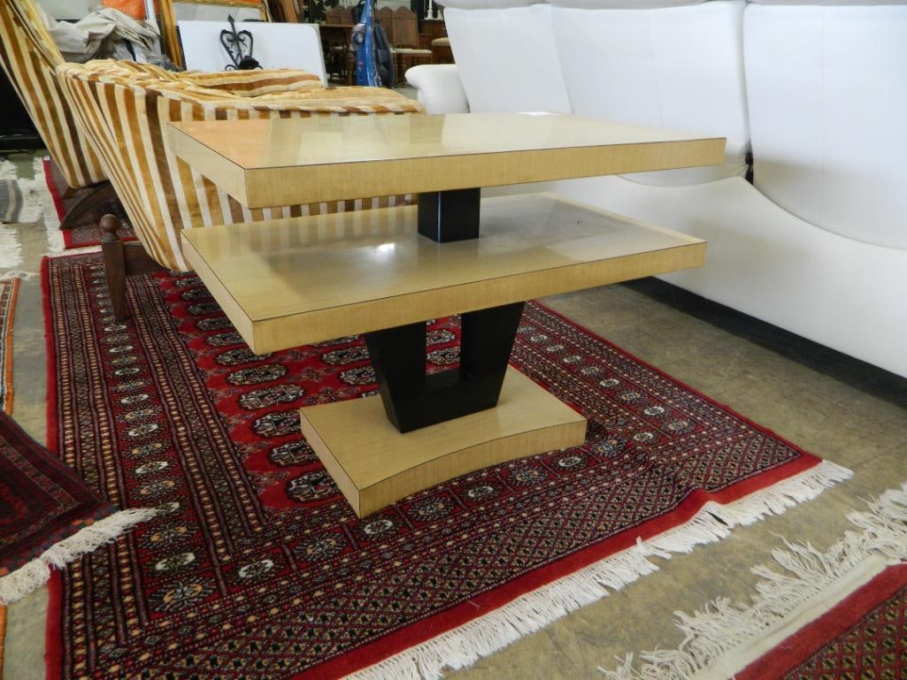 MCM Mid Century 2 Tier Formica End Table - 22" x 30" x 17" - 2