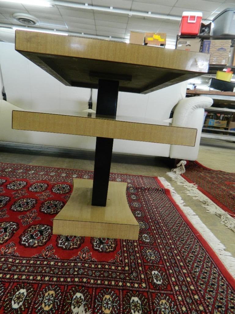 MCM Mid Century 2 Tier Formica End Table - 22" x 30" x 17" - 5