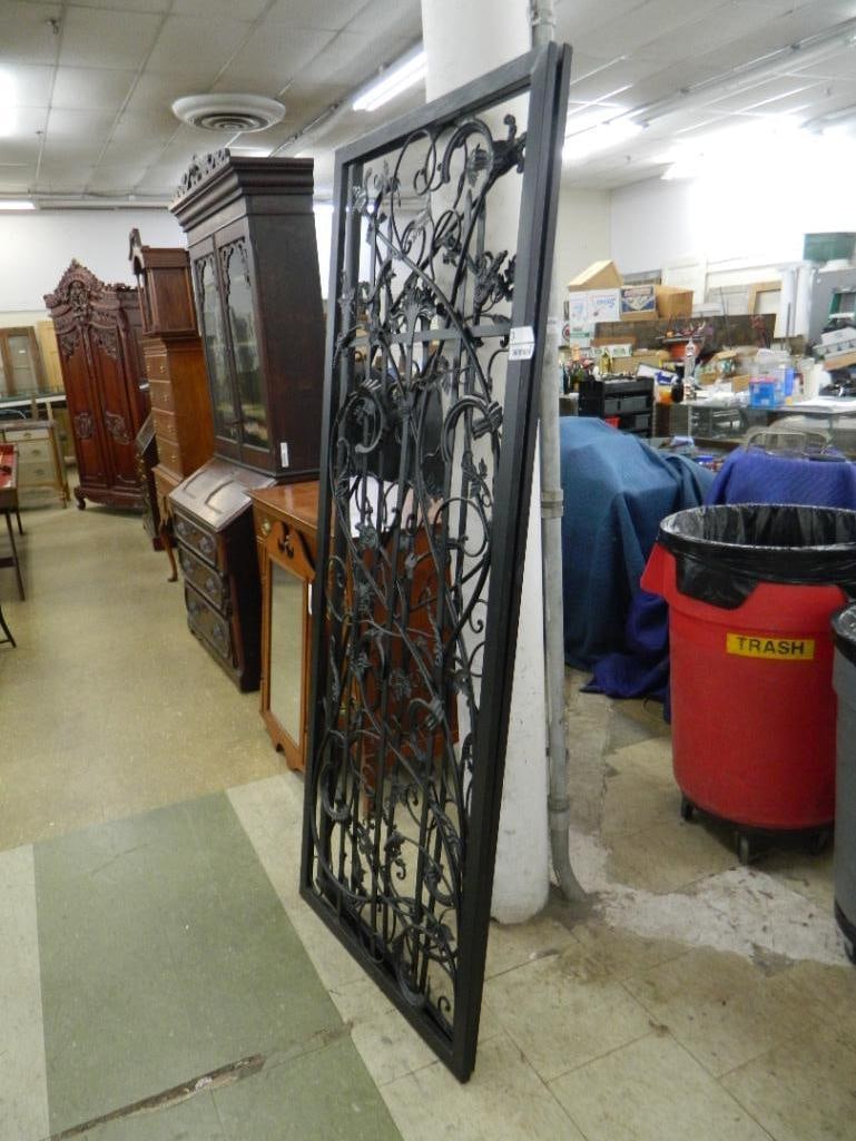 Pair of Painted Metal Trellises - Each 76" x 30.5" - 2