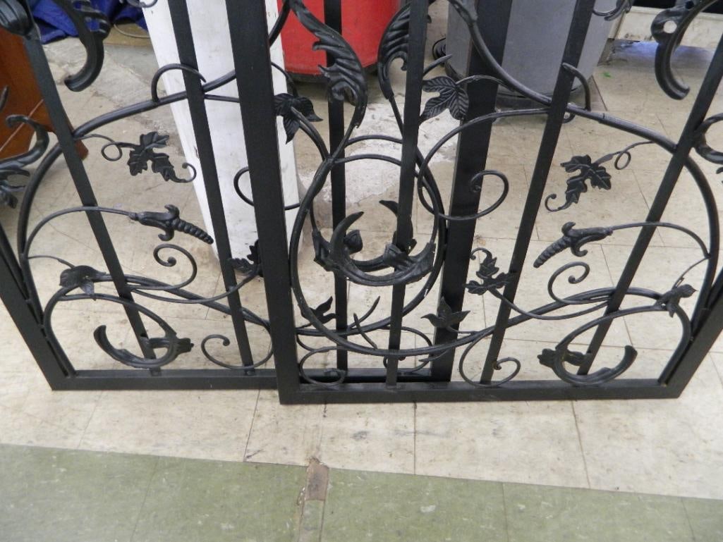 Pair of Painted Metal Trellises - Each 76" x 30.5" - 6