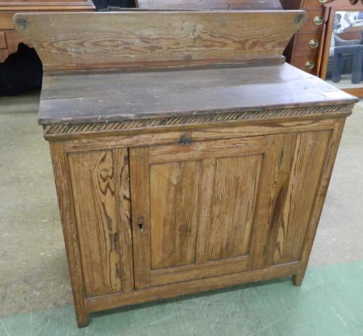 Vintage Washstand with Back Splash - 36.5" x 40" x 18.5" (1 of 5)