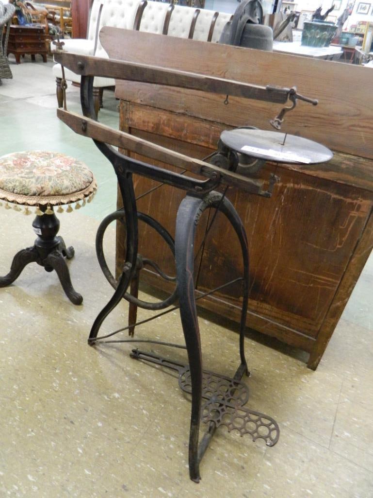 Vintage Pedal Scroll Saw - 36" x 24.5" x 14" - 2