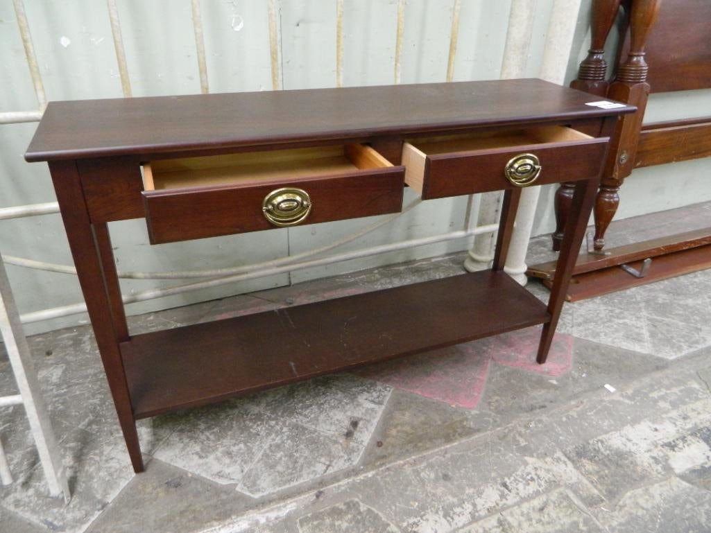 Modern 2 Drawer Sofa / Foyer Table - 30" x 48" x 14" - 2