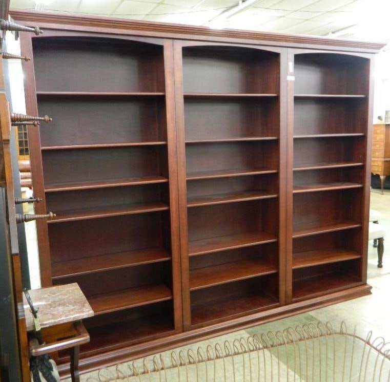 Large Bookshelf Unit -comes apart Several Pieces - 86.5" x 113" x 15": See Photos For Condition and Details