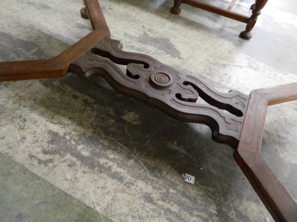 Hidden Leaf Oak Dining Table - 30" x 84" x 38" - 3