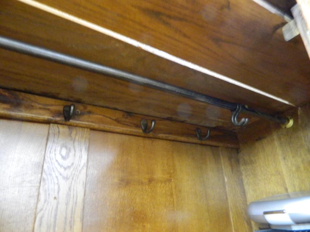 2 Piece Wardrobe - Mirrored Door - 1 Drawer - 79.5" x 50.5" x 20" - 3