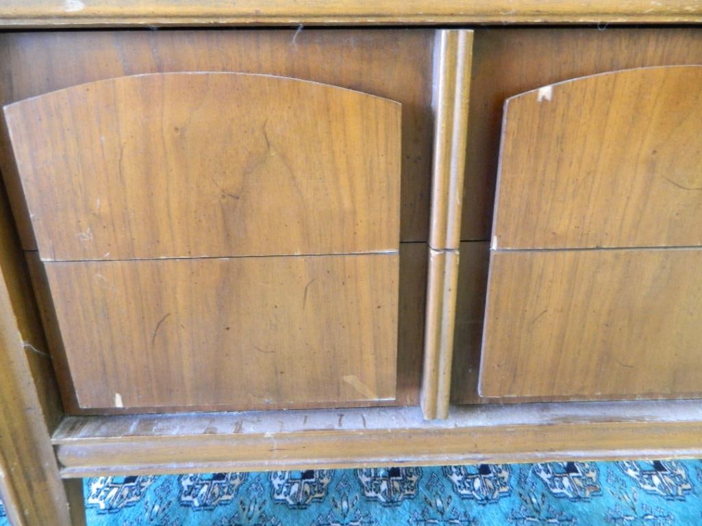 Pair of MCM Mid Century Modernage Furniture 2 Drawer Nightstands - Each 24" x 26" x 17" - 7