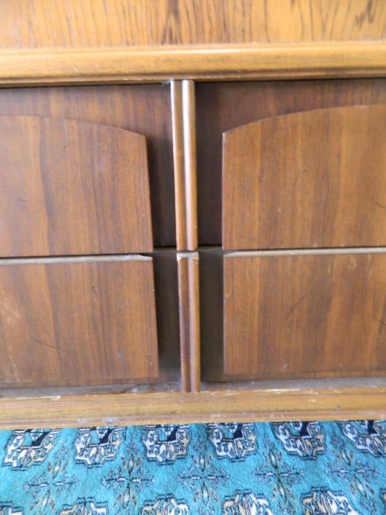 Pair of MCM Mid Century Modernage Furniture 2 Drawer Nightstands - Each 24" x 26" x 17" - 8