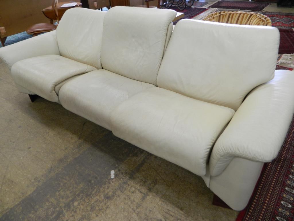 Ekornes Norway - Stressless Leather Couch - 34" x 98" x 32" - 5