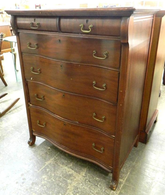 Widdecomb Furniture - 2 Over 4 Mahogany Highboy Tall Dresser - 48.5" x 38" x 23": See Photos For Condition and Details