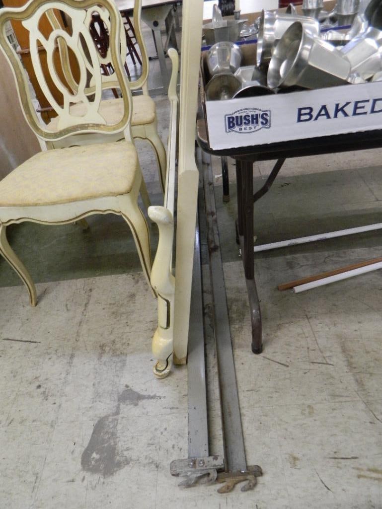 Basset Furniture French Provincial Full Size Bed with Rails 43" Tall - 2 Side Chairs - 3