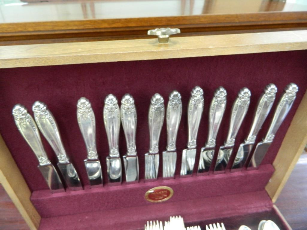 Sterling Silver - International Silver Co. - Flatware Set - Prelude Pattern - 3844 Grams - 15