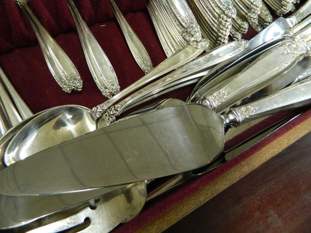 Sterling Silver - International Silver Co. - Flatware Set - Prelude Pattern - 3844 Grams - 18