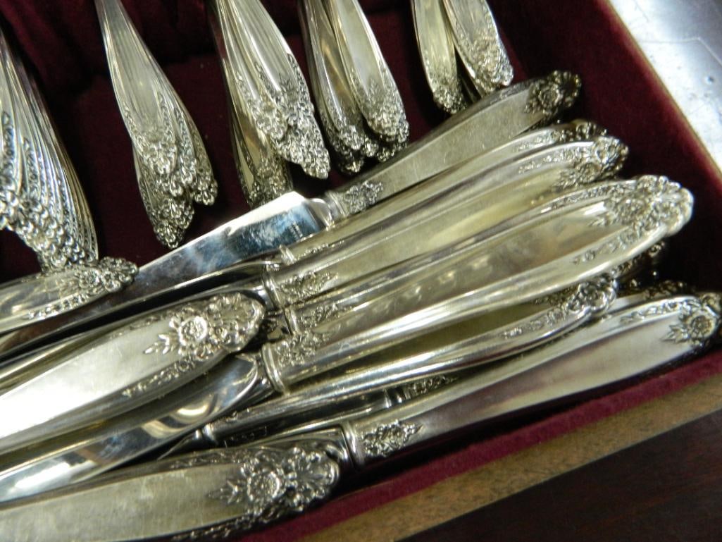 Sterling Silver - International Silver Co. - Flatware Set - Prelude Pattern - 3844 Grams - 19