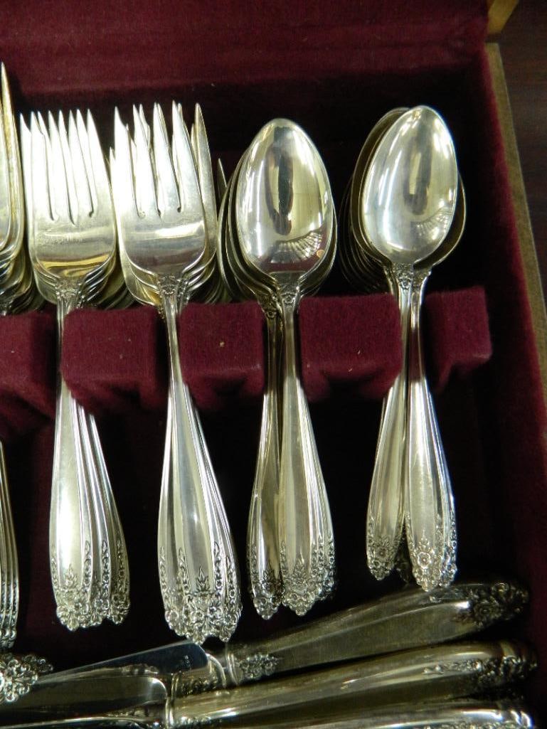 Sterling Silver - International Silver Co. - Flatware Set - Prelude Pattern - 3844 Grams - 7