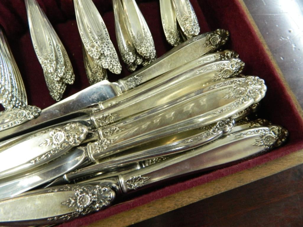 Sterling Silver - International Silver Co. - Flatware Set - Prelude Pattern - 3844 Grams - 8