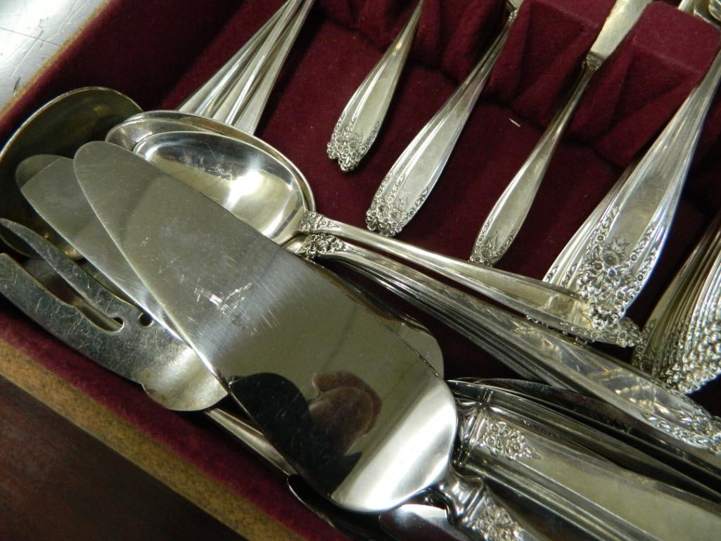 Sterling Silver - International Silver Co. - Flatware Set - Prelude Pattern - 3844 Grams - 9