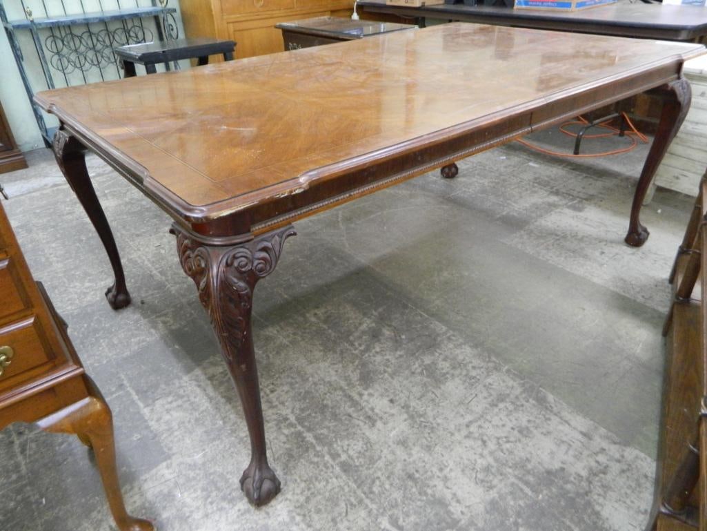 Dining Table with Carved Legs - 30.5" x 73" x 45" (1 of 6)