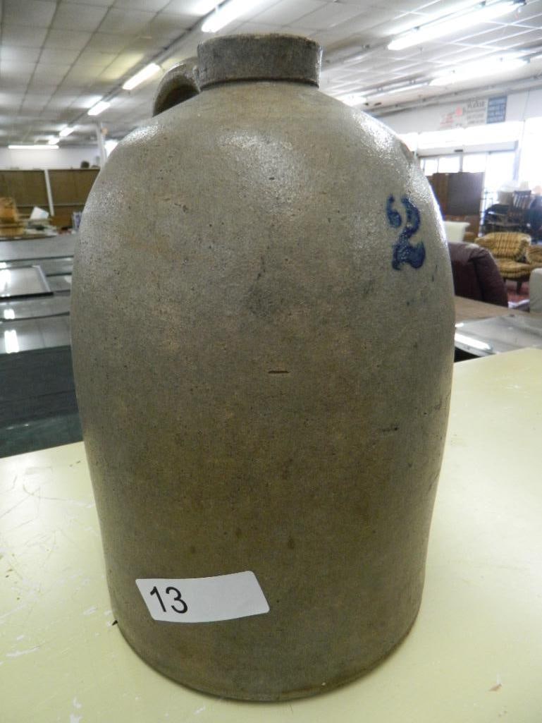 2 Gallon Pottery Jug - 12.5" x 8" - 7