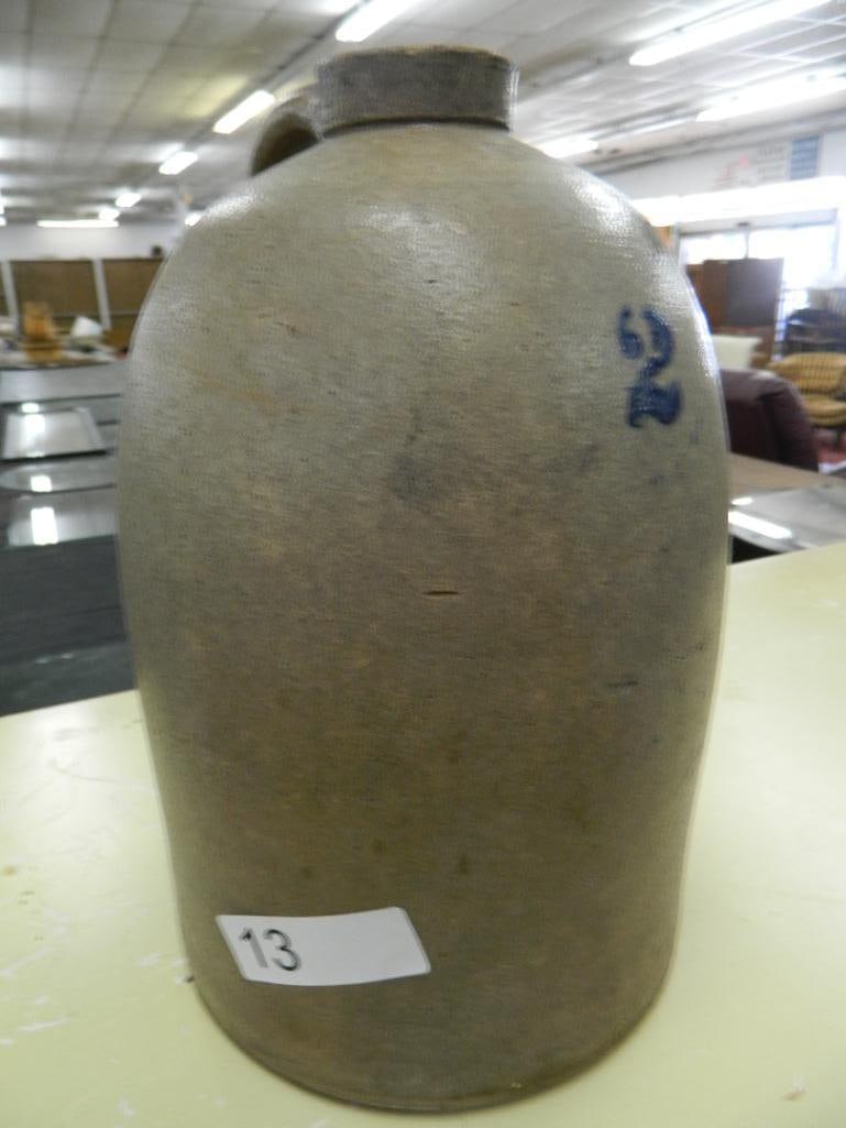 2 Gallon Pottery Jug - 12.5" x 8" - 8