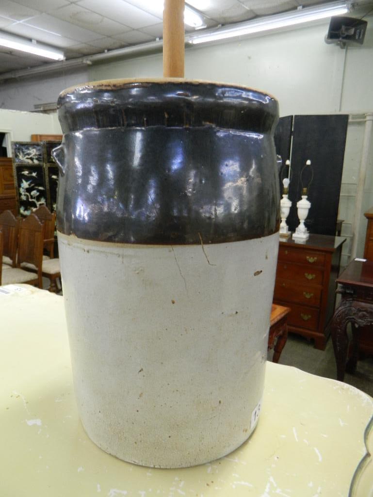 3 Gallon Pottery Churn - 32" x 10" - 2