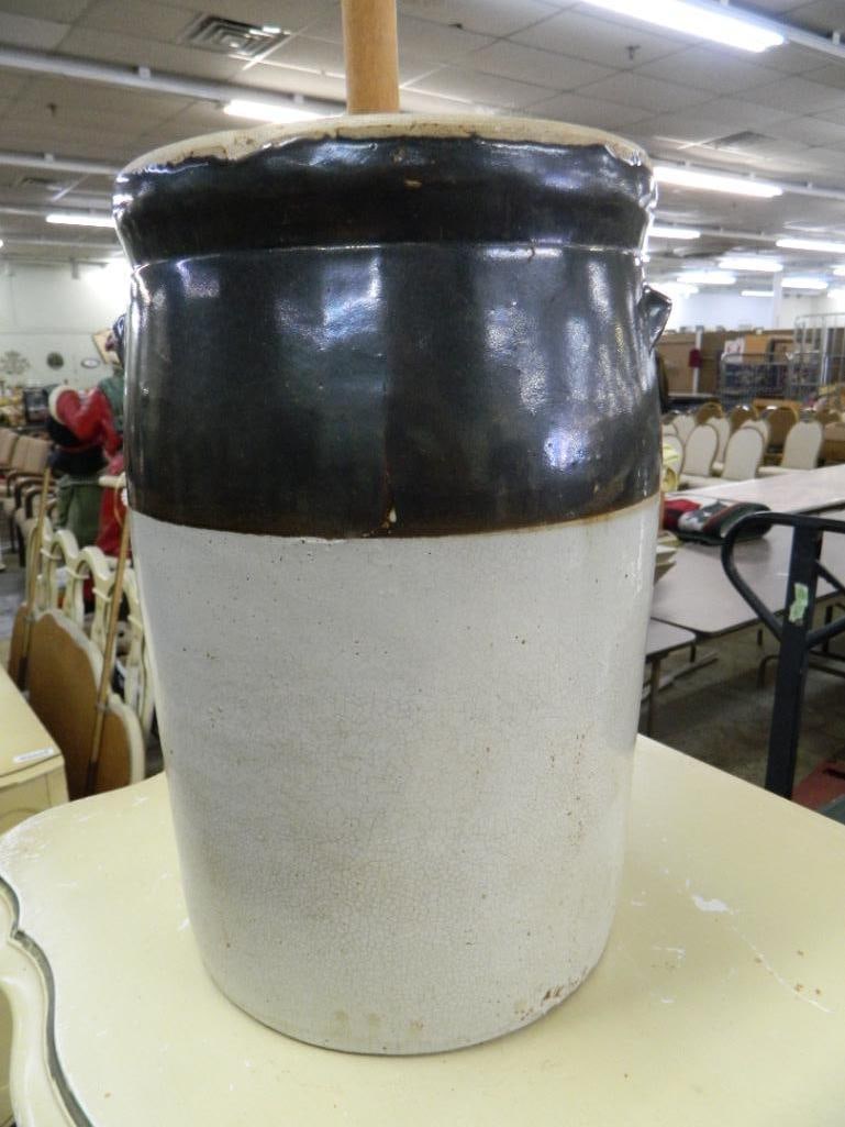 3 Gallon Pottery Churn - 32" x 10" - 4