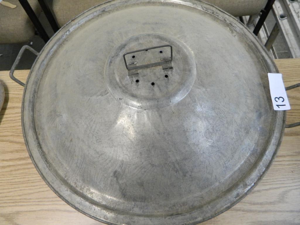 Metal Lidded dough riser Pot - 11" x 19" - 2