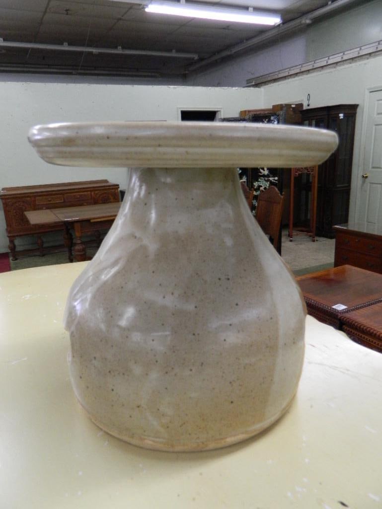 Studio Art Pottery - Large Candle Stand / Plant Stand - Signed Rob Gentry - 10" x 10" - 4