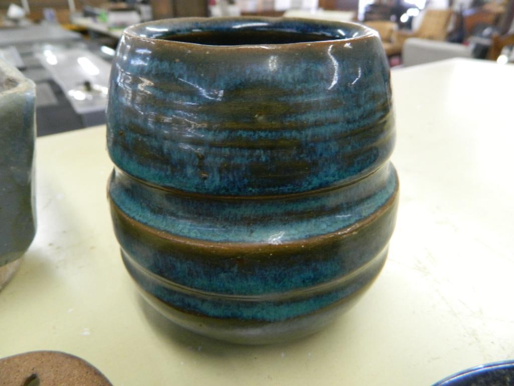 Box Lot with Misc. Studio Art Pottery - 1.75" to 6" Tall - 12