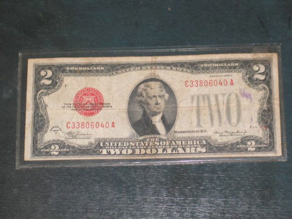 Currency: 1928 "D" Two Dollar Bill