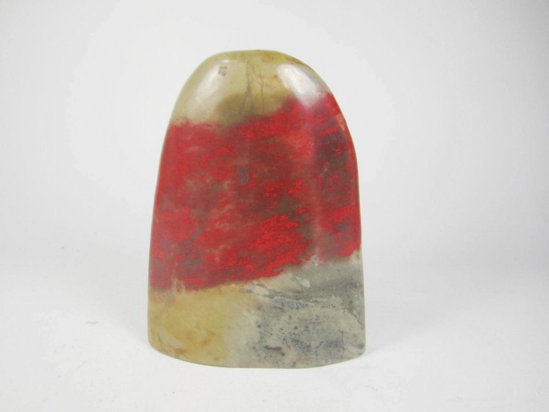 A Chicken Blood Soapstone Stamp (1 of 5)