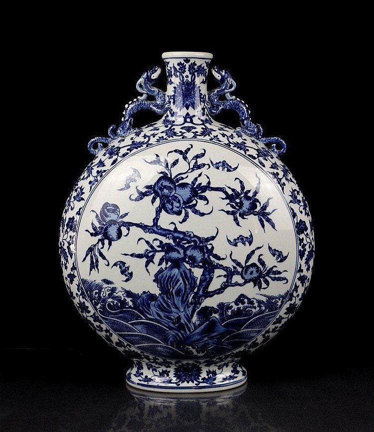 A Very Large Top Grade Chinese Qing Blue and White Porc (1 of 6)