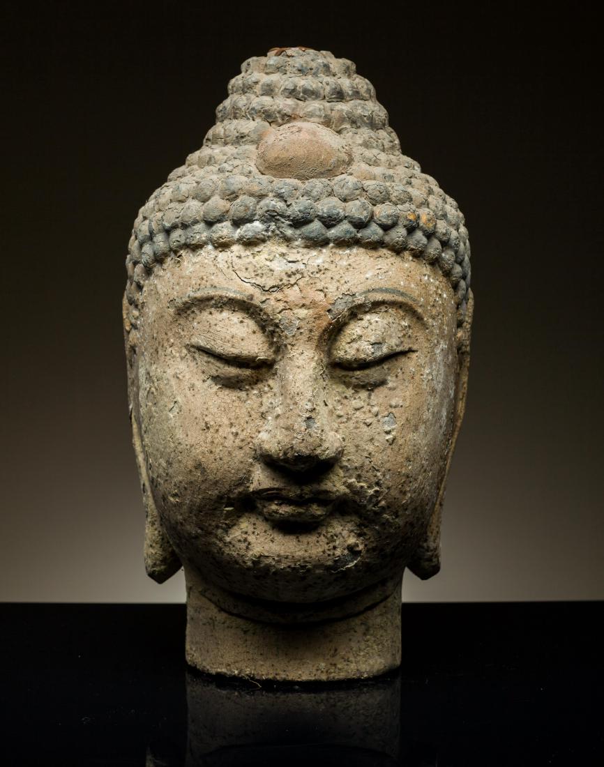 Ming Dynasty Wooden Buddha Head (1 of 10)