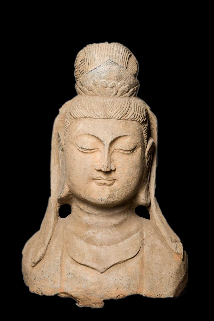 Ming Antique Stone Buddha Head (1 of 8)