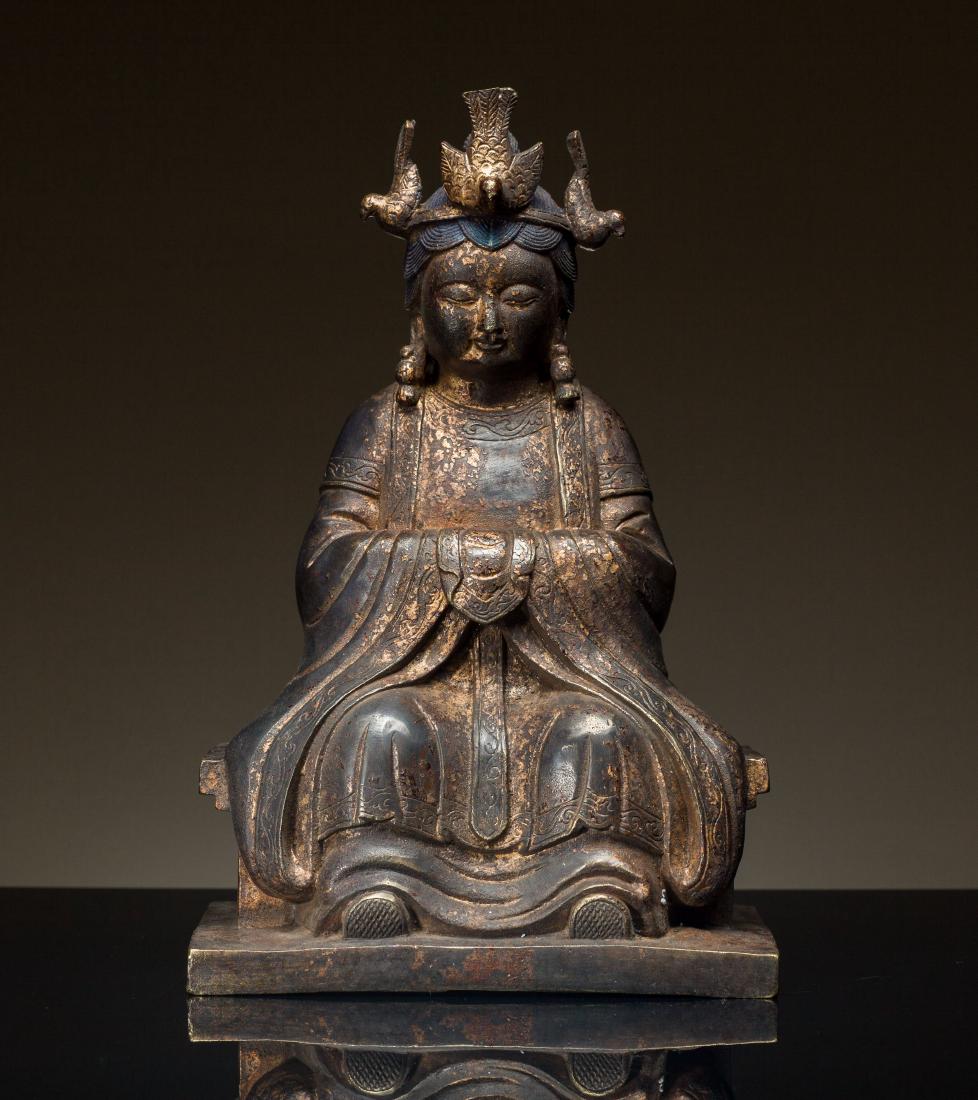 Late Ming Antique Bronze Kuanyin (1 of 10)