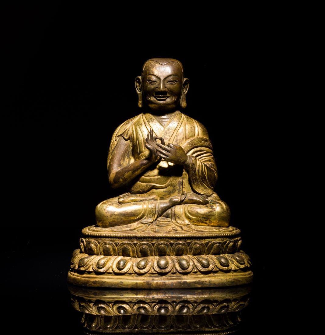 18-19th Antique Gilt Guru (1 of 10)
