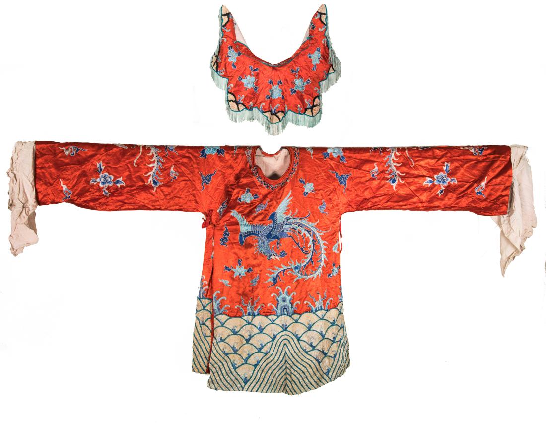 Late Qing Antique Embroidered Silk Chinese Costume (1 of 10)