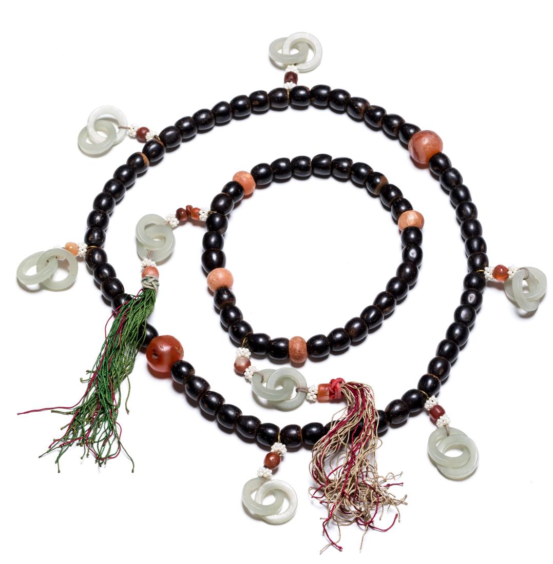 18-19th Antique Pair Black Seed Prayer Beads (1 of 10)