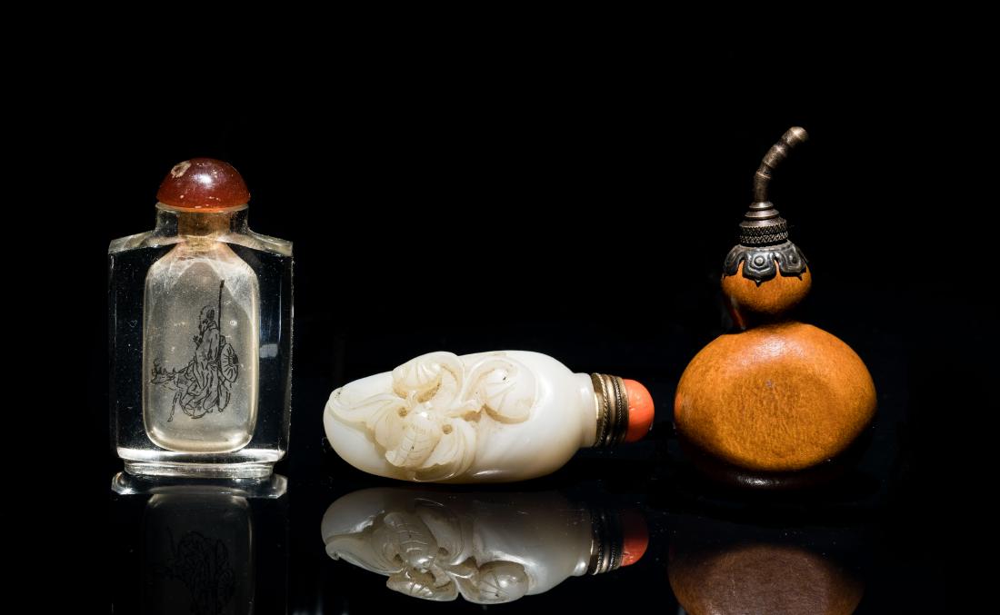 Antique Group of Snuff Bottles (1 of 10)