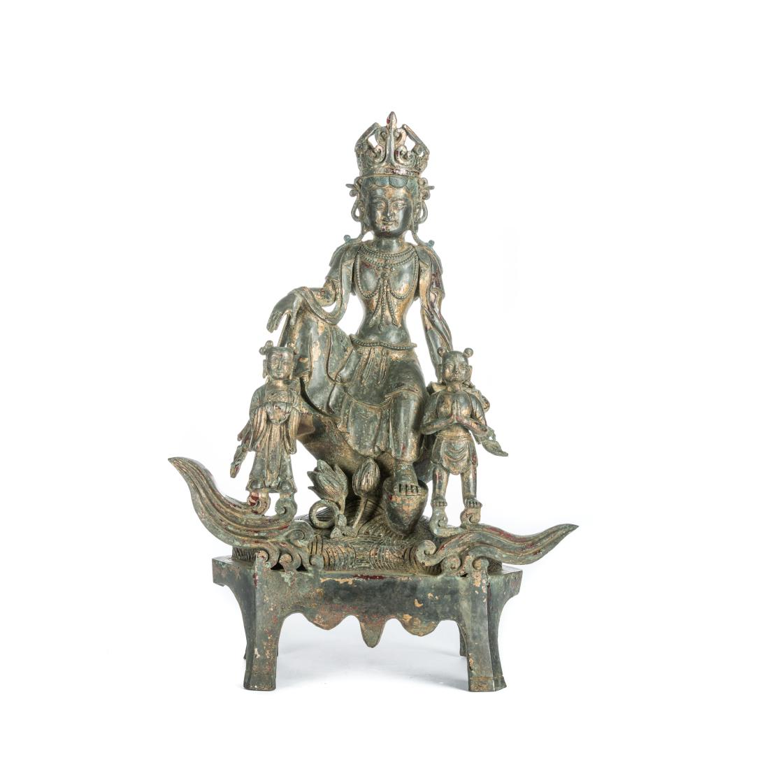 Ming Style Gilt Bronze Songzi Guanyin (1 of 10)