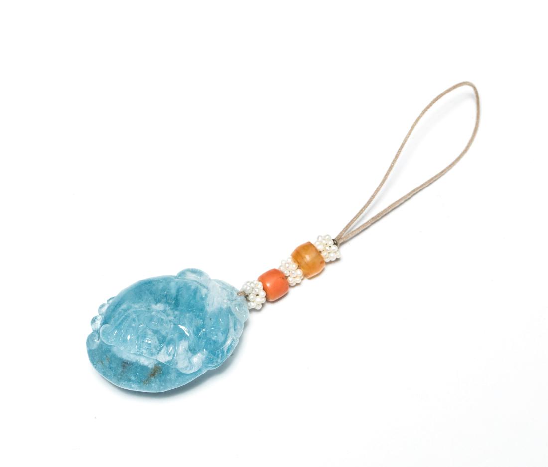 19th Antique Aquamarine Pendant (1 of 6)